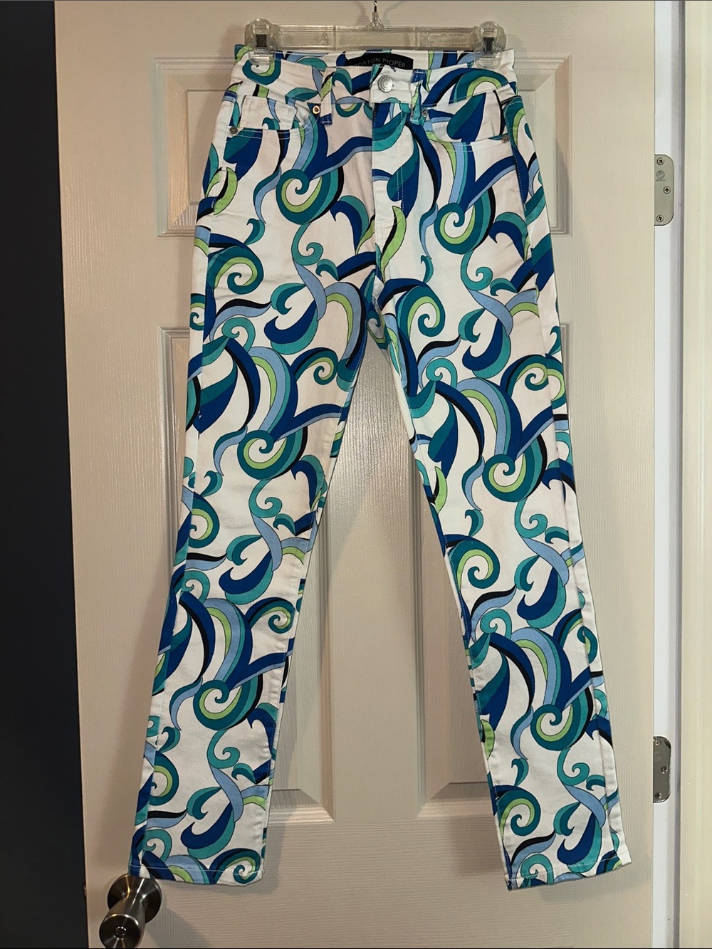 Boston Proper colorful straight leg jeans